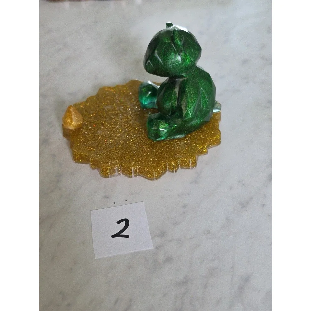 Handmade Resin Cell Phone Holder Unicorn Bear